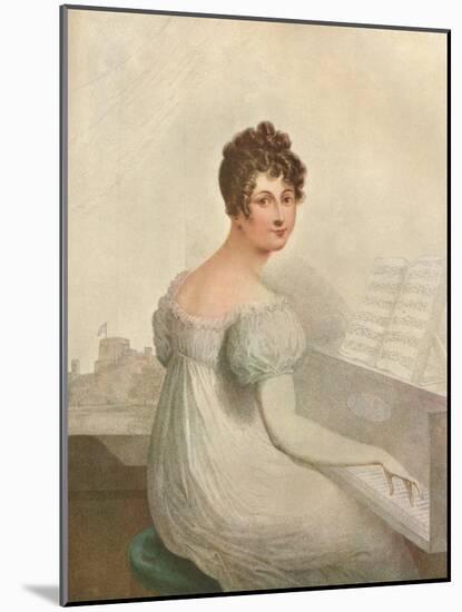 Windsor Castle, 1821. Georgina Quentin Mistress of King George IV (1762-1830), 1911-null-Mounted Giclee Print