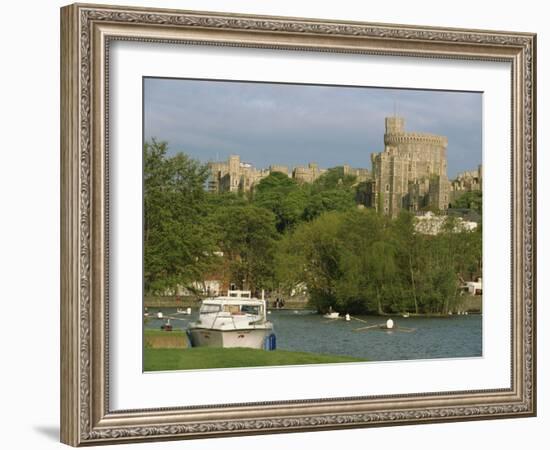 Windsor Castle and River Thames, Berkshire, England, United Kingdom, Europe-Woolfitt Adam-Framed Photographic Print