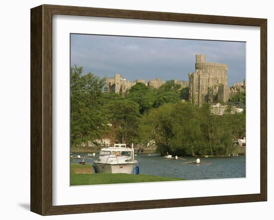 Windsor Castle and River Thames, Berkshire, England, United Kingdom, Europe-Woolfitt Adam-Framed Photographic Print