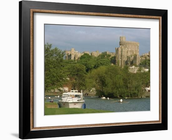 Windsor Castle and River Thames, Berkshire, England, United Kingdom, Europe-Woolfitt Adam-Framed Photographic Print