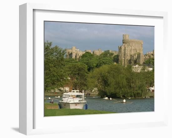 Windsor Castle and River Thames, Berkshire, England, United Kingdom, Europe-Woolfitt Adam-Framed Photographic Print
