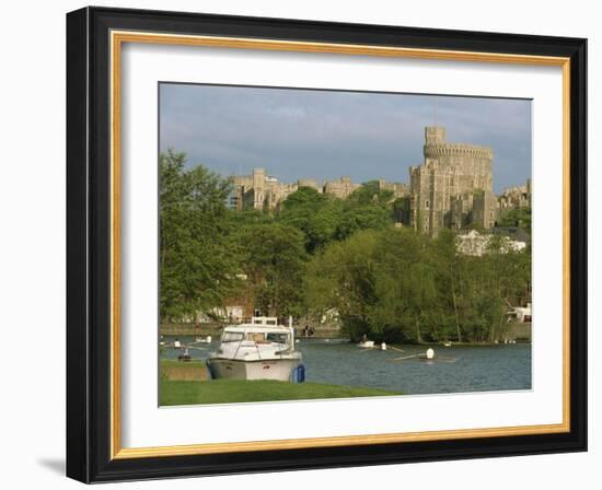 Windsor Castle and River Thames, Berkshire, England, United Kingdom, Europe-Woolfitt Adam-Framed Photographic Print