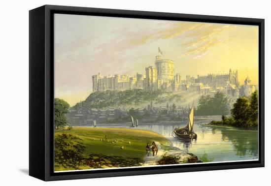 Windsor Castle, Berkshire, the Royal Residence, C1880-AF Lydon-Framed Premier Image Canvas