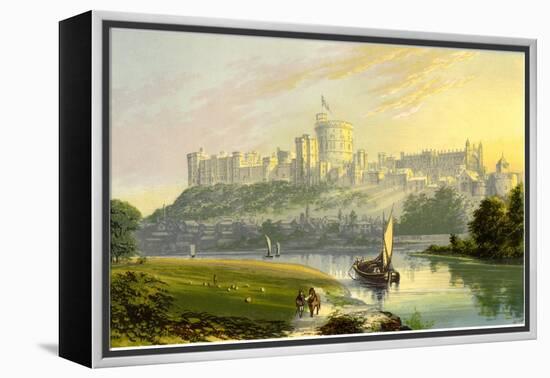 Windsor Castle, Berkshire, the Royal Residence, C1880-AF Lydon-Framed Premier Image Canvas