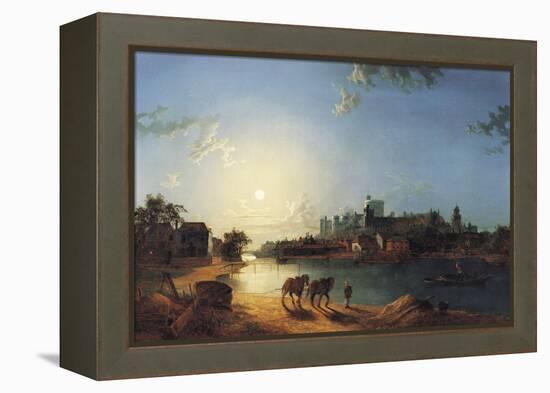 Windsor Castle by Moonlight-Henry Pether-Framed Premier Image Canvas