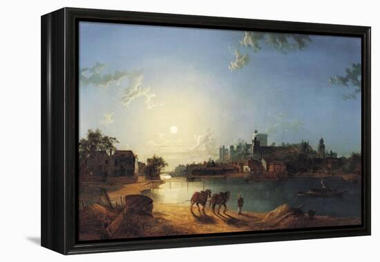 Windsor Castle by Moonlight-Henry Pether-Framed Premier Image Canvas