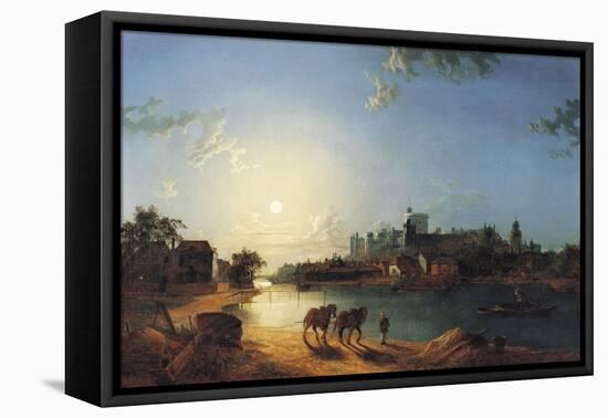 Windsor Castle by Moonlight-Henry Pether-Framed Premier Image Canvas