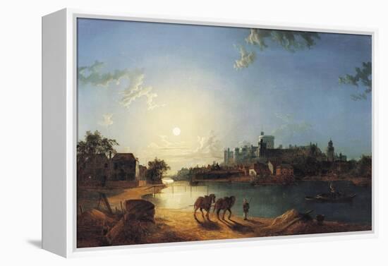 Windsor Castle by Moonlight-Henry Pether-Framed Premier Image Canvas