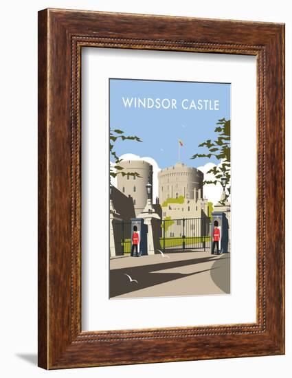 Windsor Castle - Dave Thompson Contemporary Travel Print-Dave Thompson-Framed Giclee Print