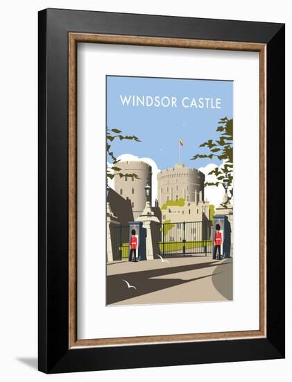 Windsor Castle - Dave Thompson Contemporary Travel Print-Dave Thompson-Framed Giclee Print