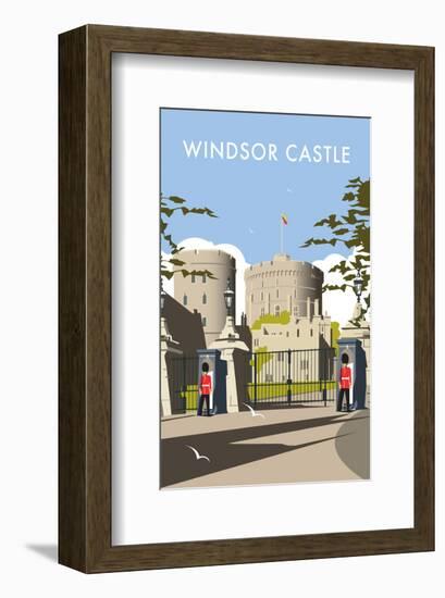 Windsor Castle - Dave Thompson Contemporary Travel Print-Dave Thompson-Framed Giclee Print