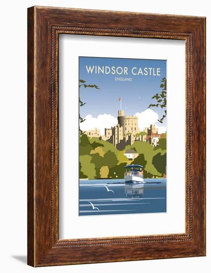 Windsor Castle - England - Dave Thompson Contemporary Travel Print-Dave Thompson-Framed Giclee Print