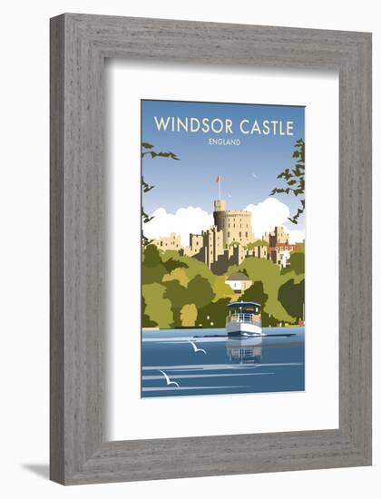 Windsor Castle - England - Dave Thompson Contemporary Travel Print-Dave Thompson-Framed Giclee Print