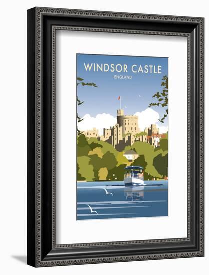 Windsor Castle - England - Dave Thompson Contemporary Travel Print-Dave Thompson-Framed Giclee Print