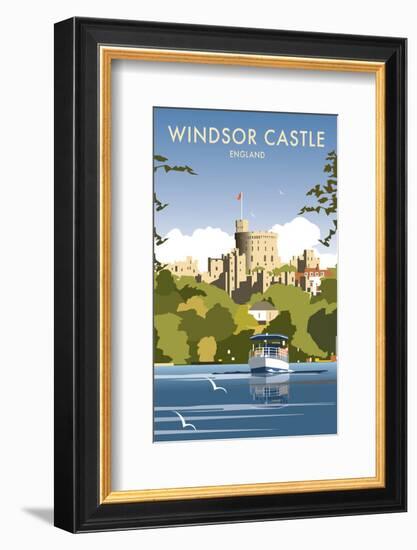 Windsor Castle - England - Dave Thompson Contemporary Travel Print-Dave Thompson-Framed Giclee Print