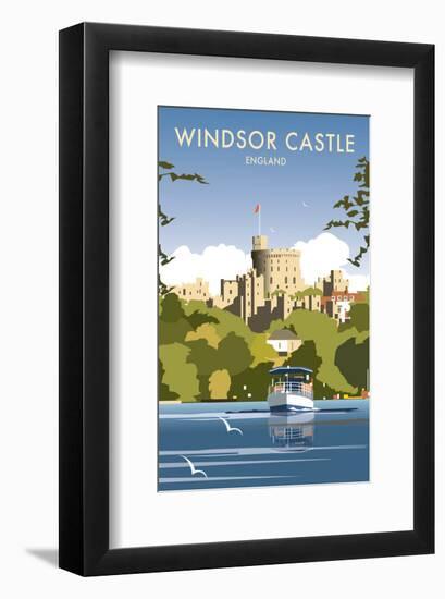 Windsor Castle - England - Dave Thompson Contemporary Travel Print-Dave Thompson-Framed Giclee Print