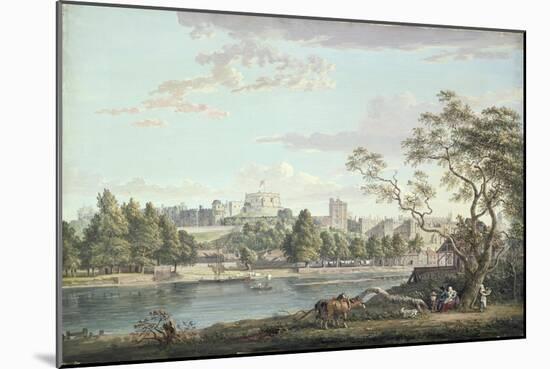 Windsor Castle, from across the Thames-Paul Sandby-Mounted Giclee Print