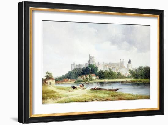 Windsor Castle from the Brocas Meadows, 1854-Alfred Vickers-Framed Giclee Print