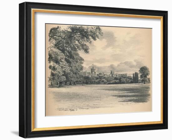 Windsor Castle from the Home Park, 1902-Thomas Robert Way-Framed Giclee Print