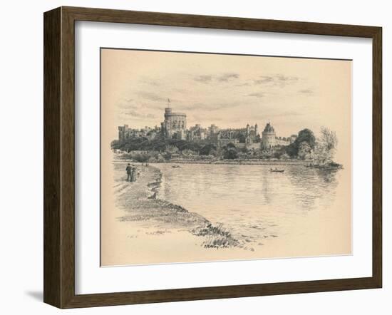 Windsor Castle from the River, 1902-Thomas Robert Way-Framed Giclee Print