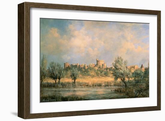 Windsor Castle: from the River Thames-Richard Willis-Framed Giclee Print