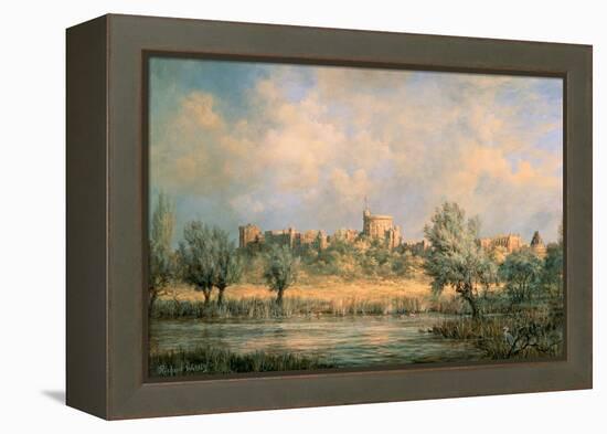 Windsor Castle: from the River Thames-Richard Willis-Framed Premier Image Canvas