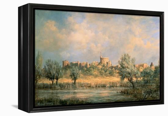 Windsor Castle: from the River Thames-Richard Willis-Framed Premier Image Canvas