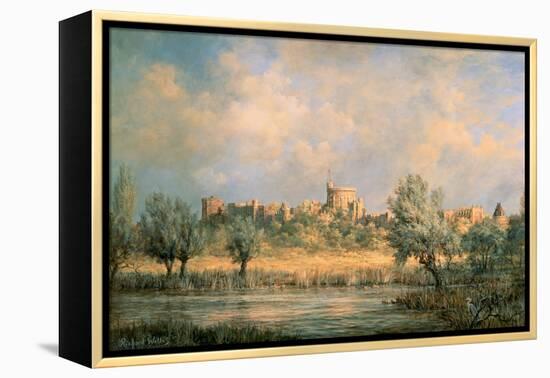 Windsor Castle: from the River Thames-Richard Willis-Framed Premier Image Canvas