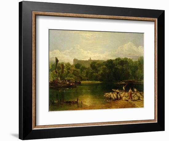 Windsor Castle from the Thames, c.1805-J. M. W. Turner-Framed Giclee Print