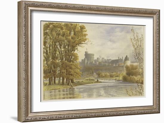 Windsor Castle from the Thames-null-Framed Giclee Print