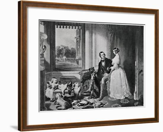 Windsor Castle in Modern Times, from the Painting of 1843-Edwin Henry Landseer-Framed Giclee Print