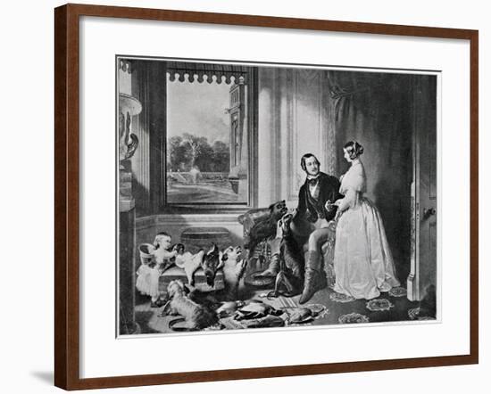 Windsor Castle in Modern Times, from the Painting of 1843-Edwin Henry Landseer-Framed Giclee Print