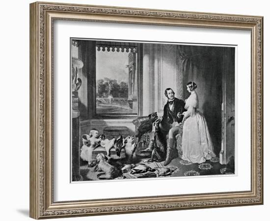 Windsor Castle in Modern Times, from the Painting of 1843-Edwin Henry Landseer-Framed Giclee Print