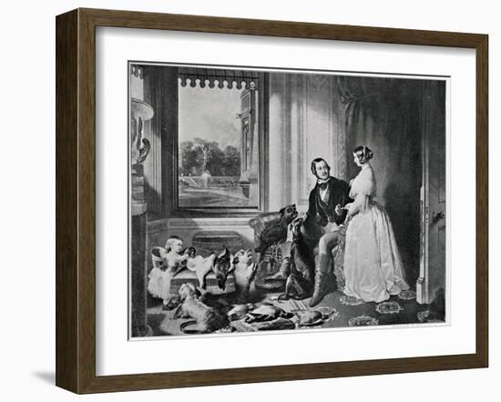 Windsor Castle in Modern Times, from the Painting of 1843-Edwin Henry Landseer-Framed Giclee Print