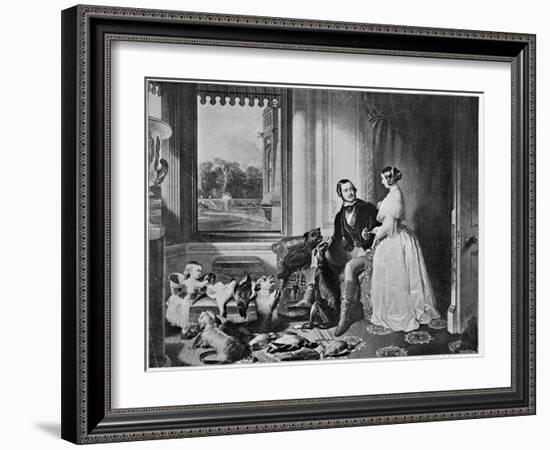 Windsor Castle in Modern Times, from the Painting of 1843-Edwin Henry Landseer-Framed Giclee Print