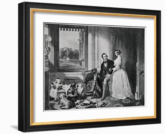 Windsor Castle in Modern Times, from the Painting of 1843-Edwin Henry Landseer-Framed Giclee Print