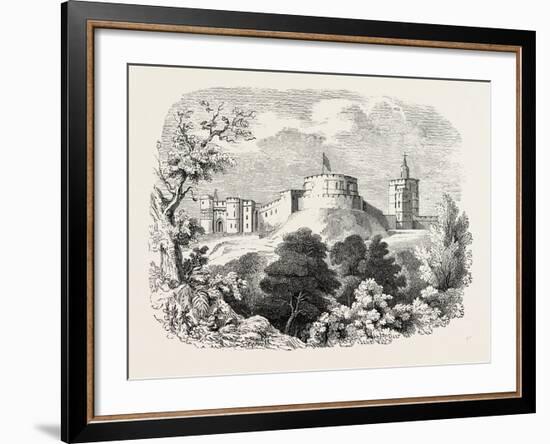 Windsor Castle in the Time of Edward III-null-Framed Giclee Print
