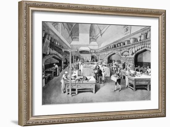 Windsor Castle Kitchen at Christmas, 1894-William Simpson-Framed Giclee Print