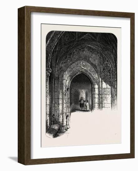 Windsor Castle: the Cloisters, UK-null-Framed Giclee Print