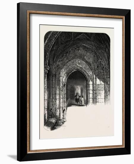 Windsor Castle: the Cloisters, UK-null-Framed Giclee Print