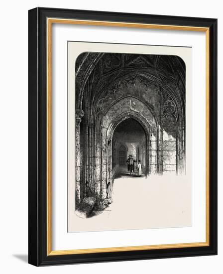 Windsor Castle: the Cloisters, UK-null-Framed Giclee Print