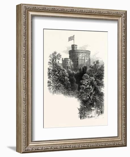 Windsor Castle, the Round Tower, UK-null-Framed Giclee Print