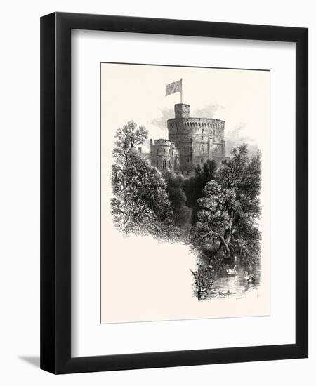 Windsor Castle, the Round Tower, UK-null-Framed Giclee Print