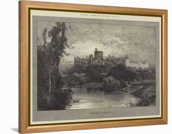 Windsor Castle-Charles Auguste Loye-Framed Premier Image Canvas