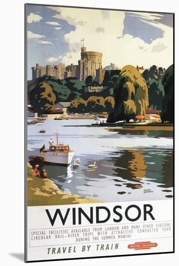 Windsor, England - British Railways Windsor Castle Thames Poster-Lantern Press-Mounted Art Print