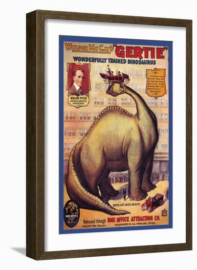 Windsor Mccay's Gertie-null-Framed Premium Giclee Print