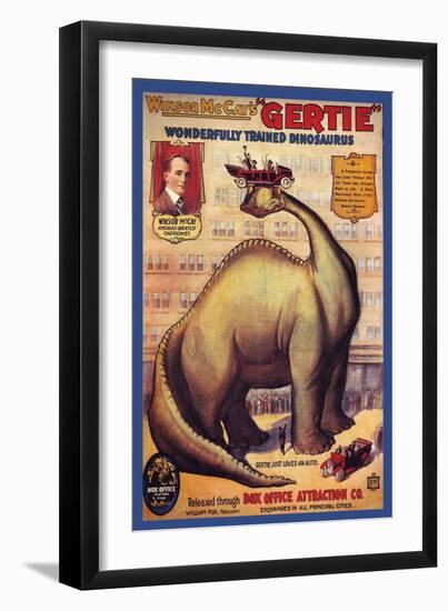 Windsor Mccay's Gertie-null-Framed Premium Giclee Print