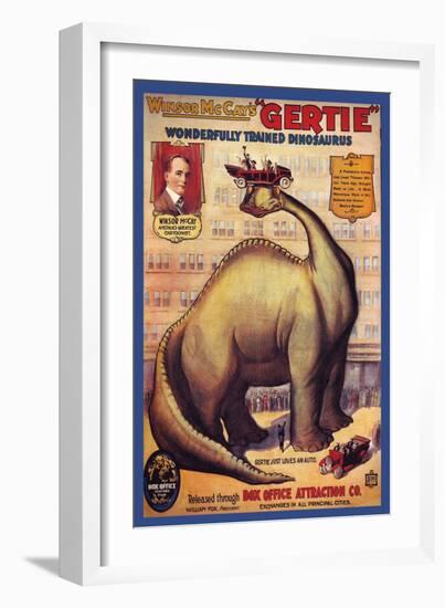 Windsor Mccay's Gertie-null-Framed Premium Giclee Print