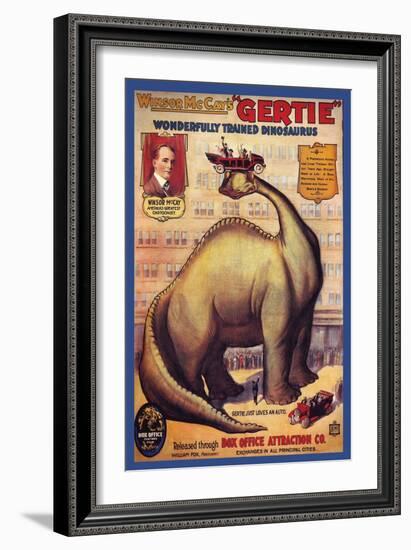 Windsor Mccay's Gertie-null-Framed Premium Giclee Print