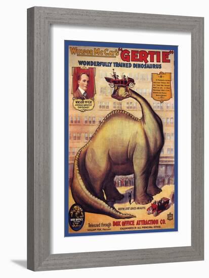 Windsor Mccay's Gertie-null-Framed Premium Giclee Print